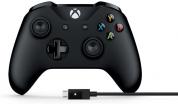 Microsoft Xbox Wireless controller Black + cable (4N6-00002)